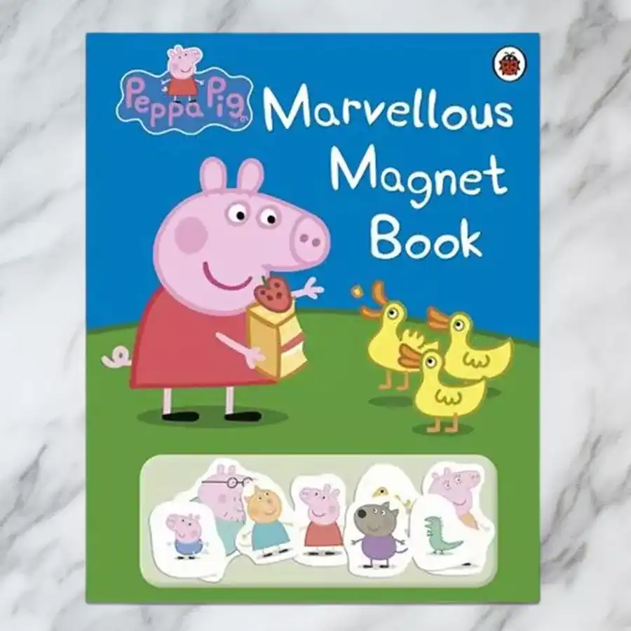 Bestselling Peppa Pig Magnet Book for Kids featuring colorful magnets and a charming hardcover design