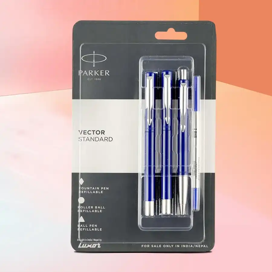 Parker Pen Set featuring Fountain Pen, Roller Ball Pen, and Ball Pen for sophisticated writing.