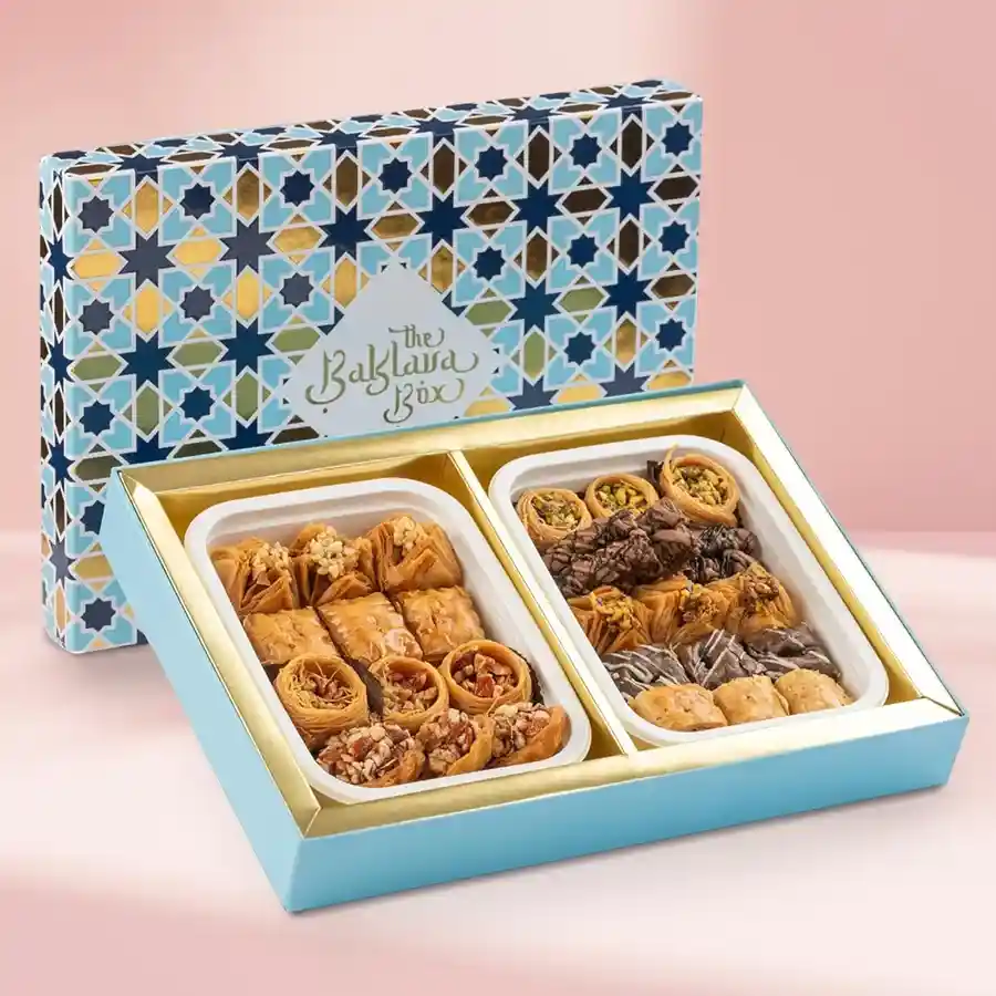 Exquisite Baklava Bonanza Box with nine delicious baklava varieties.
