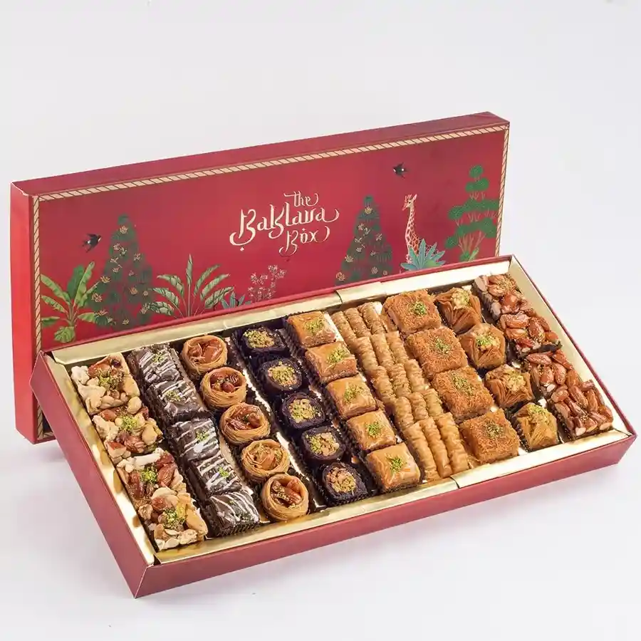 Holiday Forest Baklava Treat in a beautifully designed box.