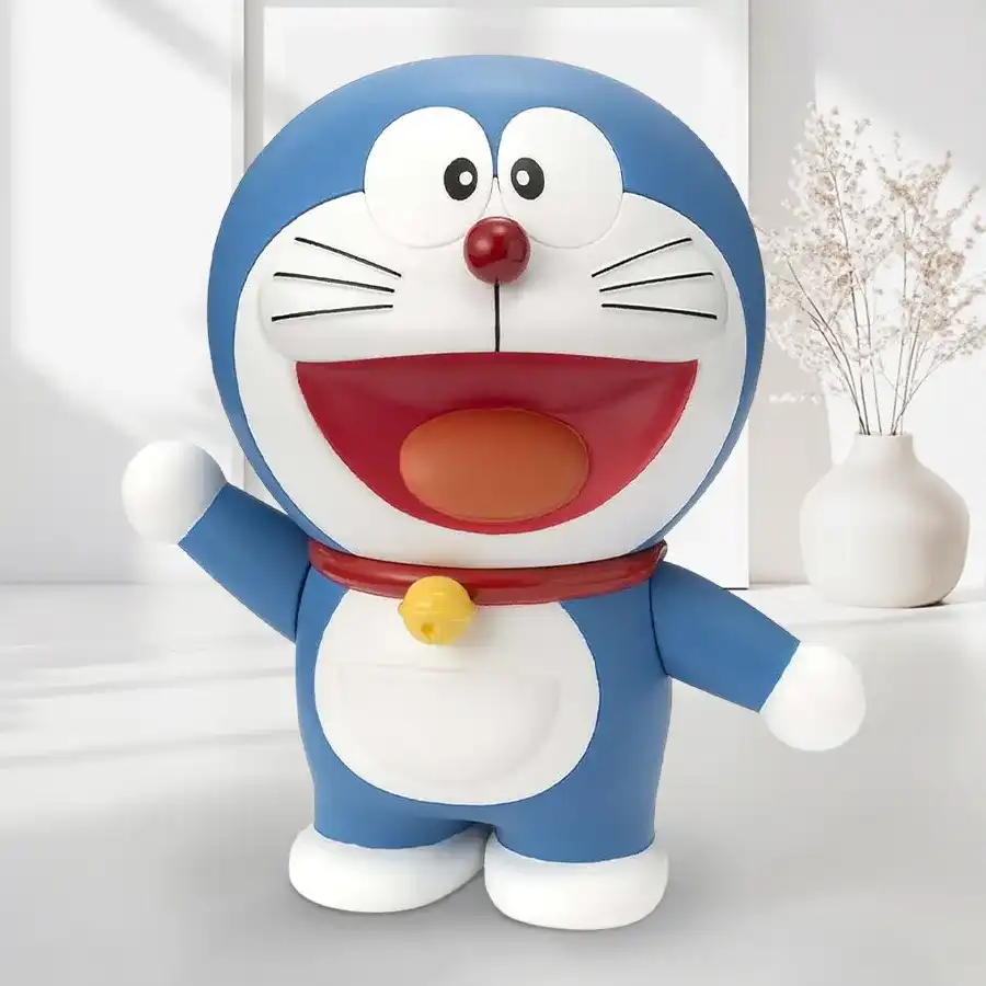 Joyful Doraemon Action Figure designed for children's playtime.