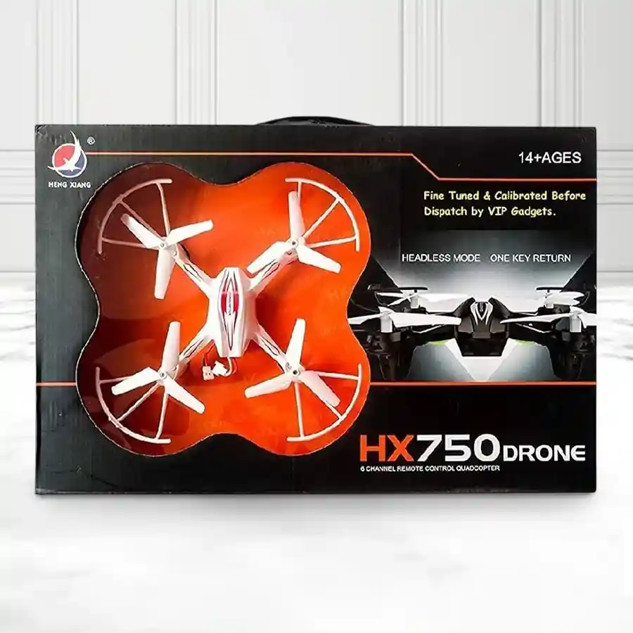 Black HX 750 Drone Quadcopter designed for kids, perfect for outdoor play.