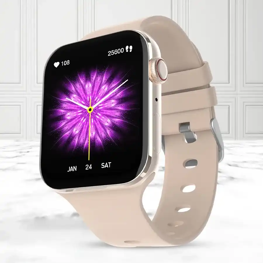 Champagne Gold Fire-Boltt Smart Watch