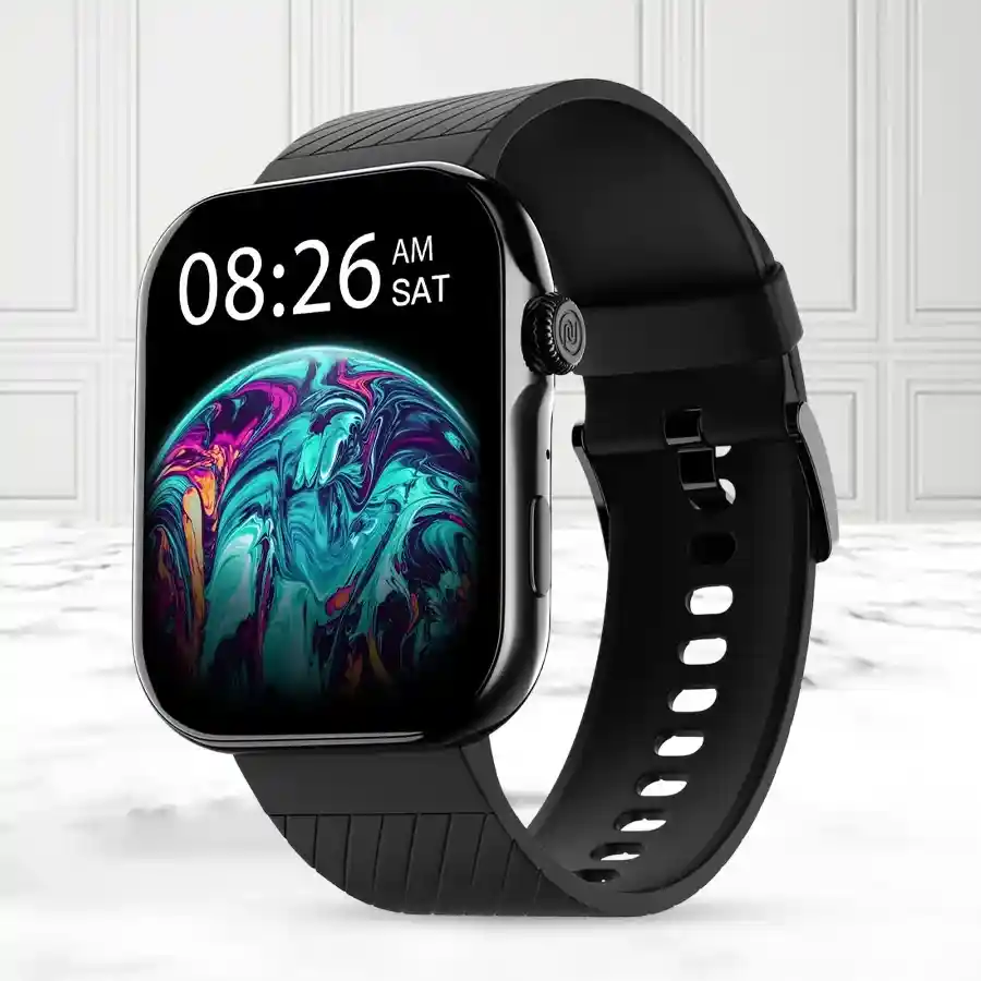 Jet Black Smartwatch for Modern Living