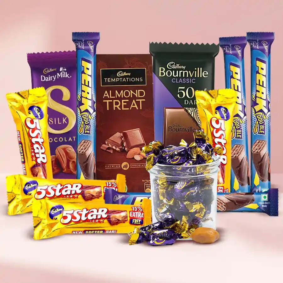 Quintessential Chocolate Treats Basket with assorted chocolates and a charming basket.