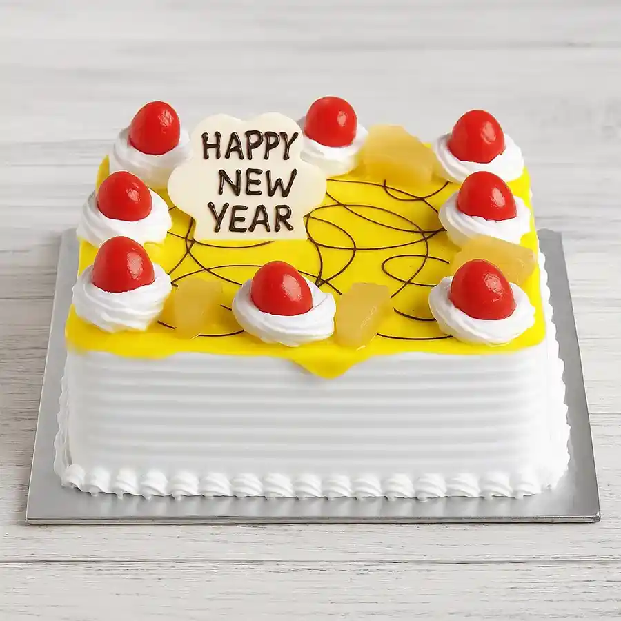 Eggless 1/2 kg pineapple cake, a delightful gift to express admiration.
