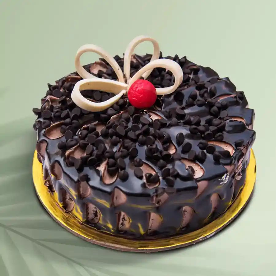 Fresh Eggless Chocolate Cake, hand-delivered, 1/2 Kg.
