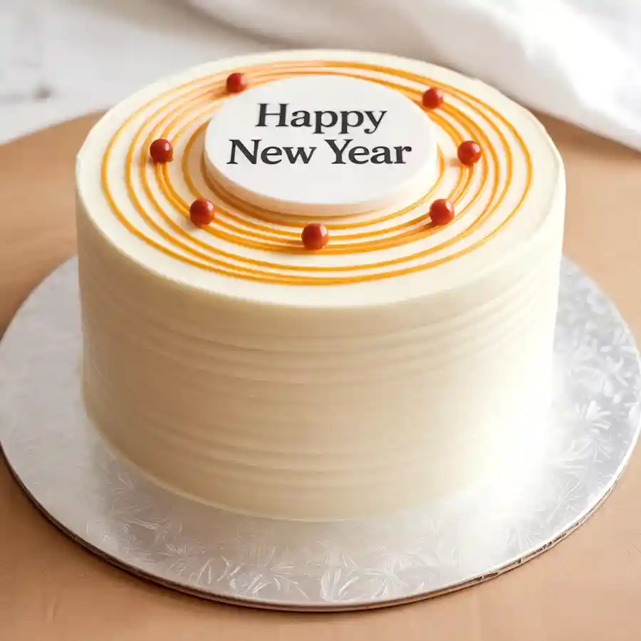 Heartfelt 1 Lb Vanilla Delight Cake, a sweet gift for loved ones.