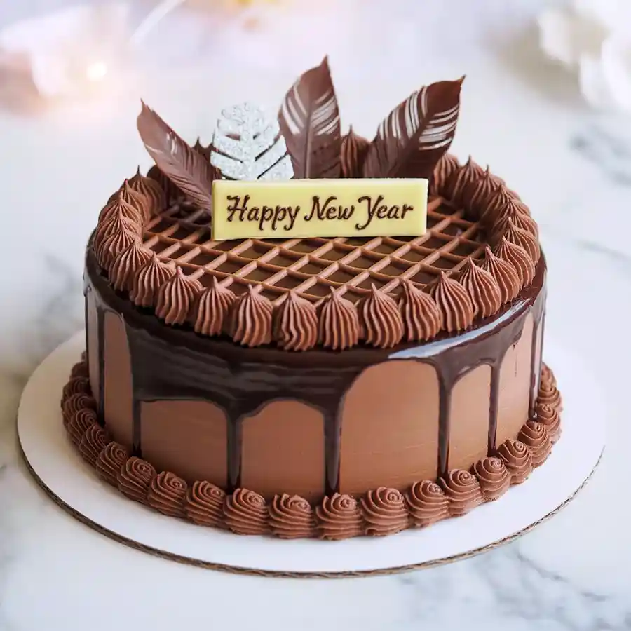 1 Lb Chocolate Cake from 3/4 Star Bakery, perfect gift for loved ones.