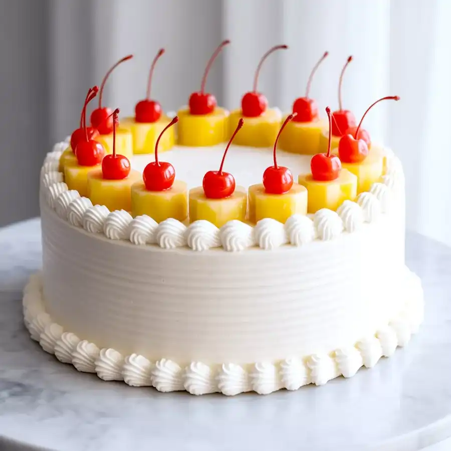 Radiant 1/2 kg Pineapple Cake, a perfect gift for Mom.