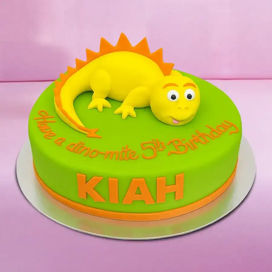 Dino-Mite Kids Birthday Cake, a colorful and playful cake design perfect for children's celebrations.
