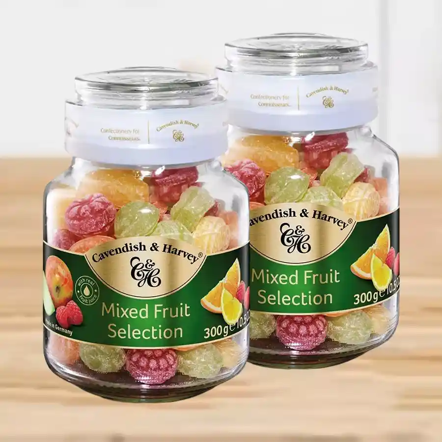 Sublime Cavendish N Harvey Mixed Fruit Selection Duo pack featuring fresh Cavendish bananas and Harvey variety fruits on a white background