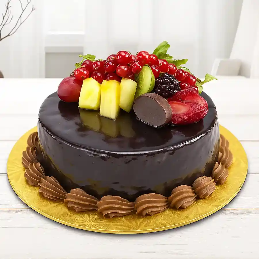 A beautifully crafted 1/2 kg Sumptuous Truffle Cake ready to delight your loved ones.