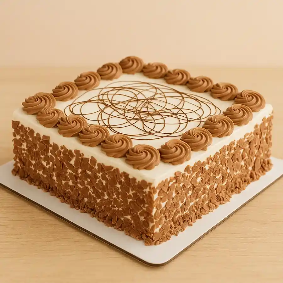 1/2 kg Chocolicious Coffee Cake showcasing rich coffee and chocolate flavors, perfect for sharing with loved ones.