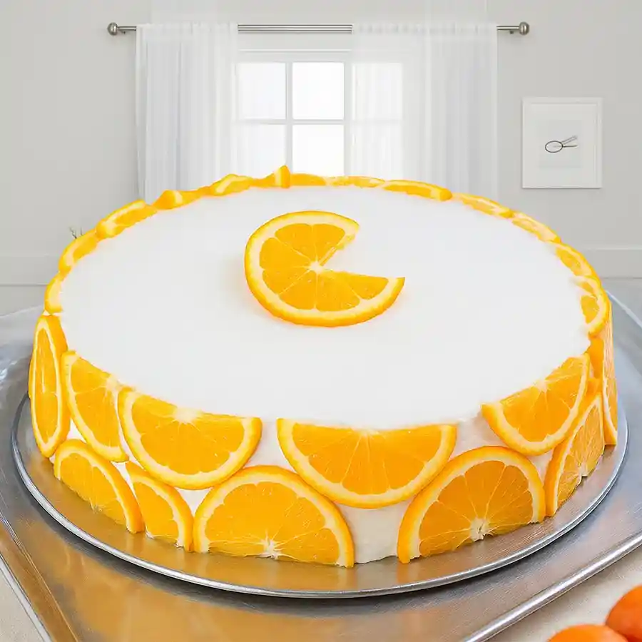 Velvety Vanilla Fruit Cake, a delightful 1/2 kg treat filled with fruits, perfect for special moments and loving gestures.