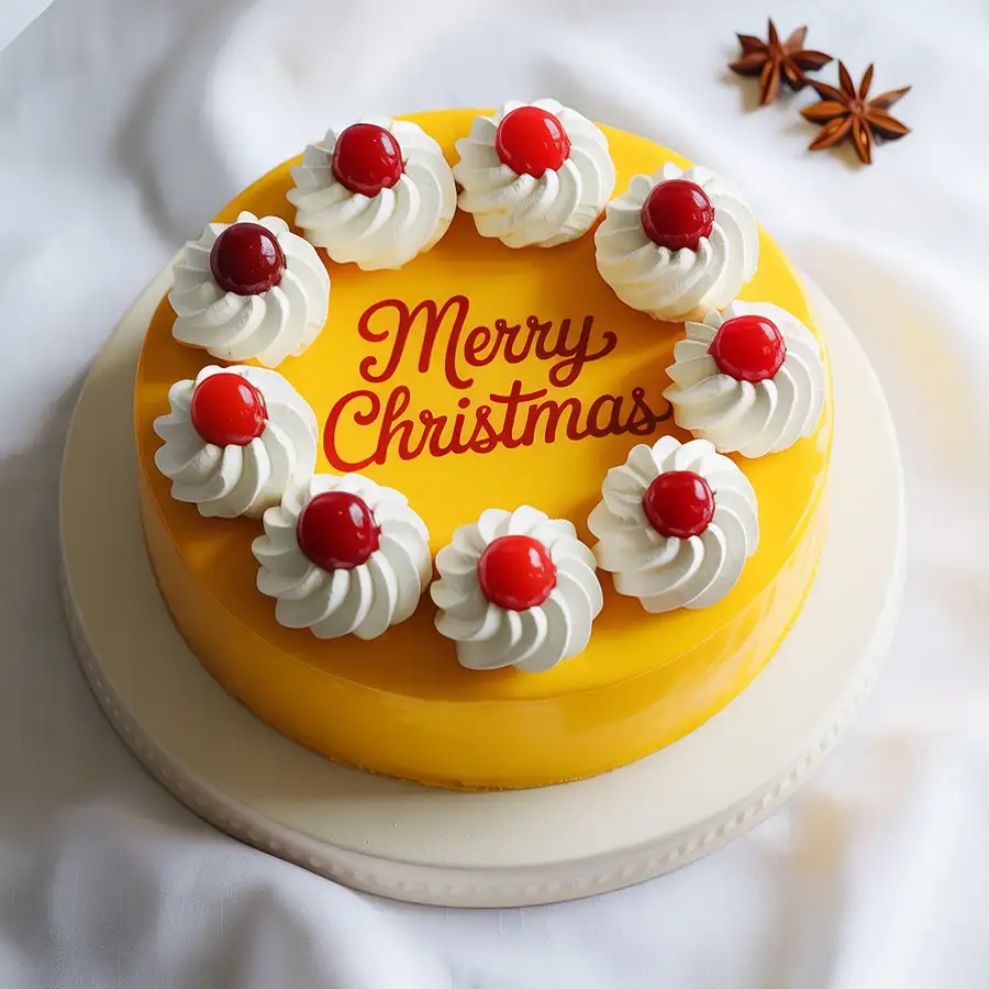 Irresistible Pineapple Cake, a 1 lb festive treat for Christmas gifting.