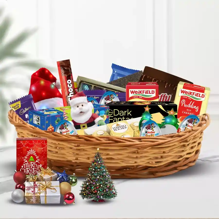 Graceful Christmas Celebration Gift Hamper filled with festive treats, decorations, and holiday cheer