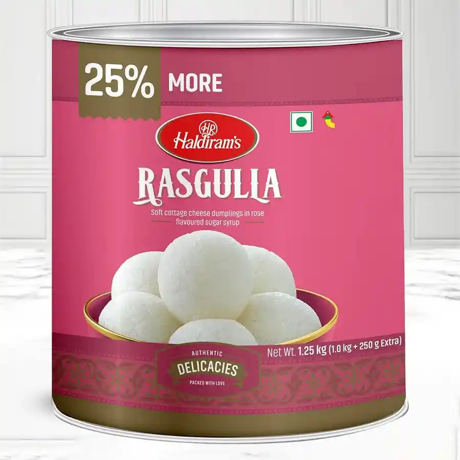 1kg box of Haldiram's delicious Rosogolla for Mother's Day gift.