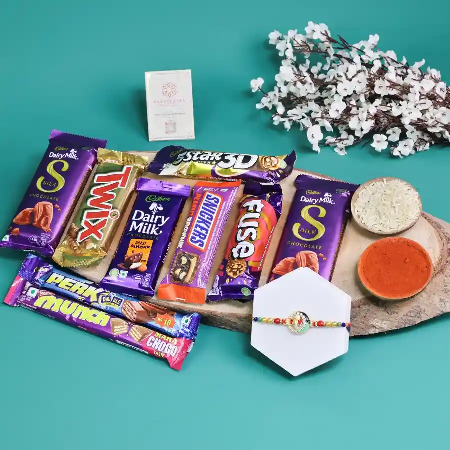 Sacred Ganesh Rakhi & Chocolate Bliss