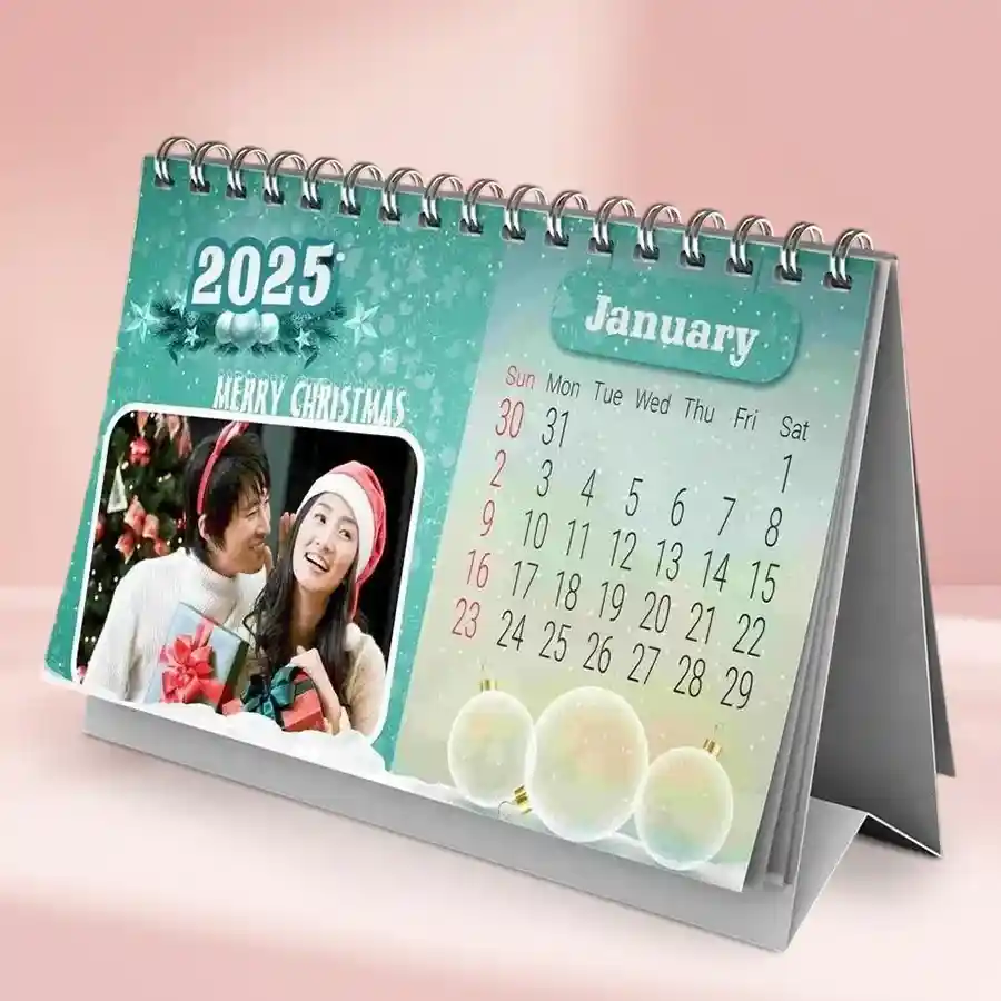 Impressive Personalized Table Calendar featuring custom photos