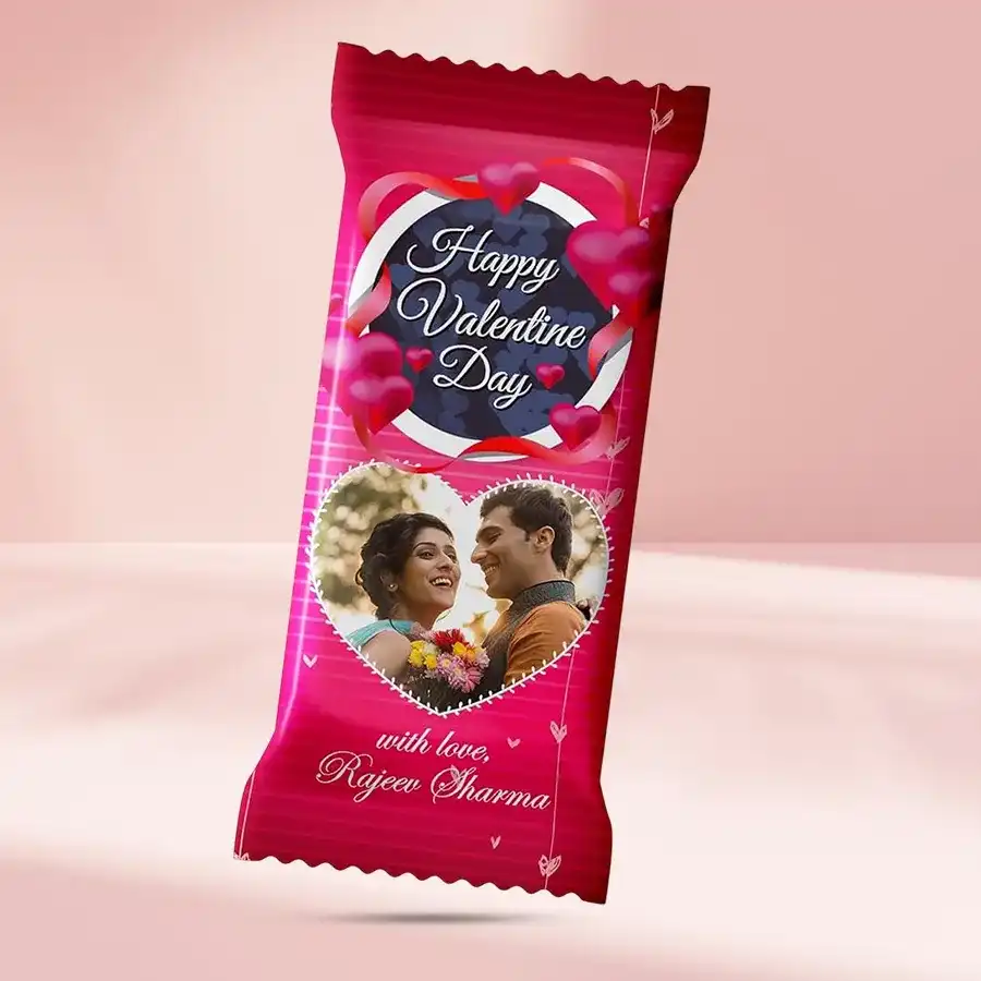 Personalized Cadbury Silk chocolate bar with a custom photo design