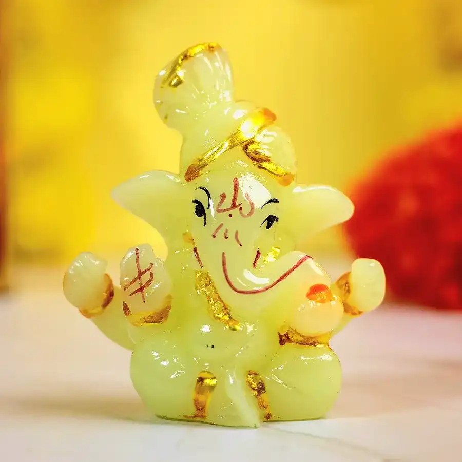 Divine Glowing Ganesh Decor with intricate details and gentle illumination, adding warmth and serenity to a home.