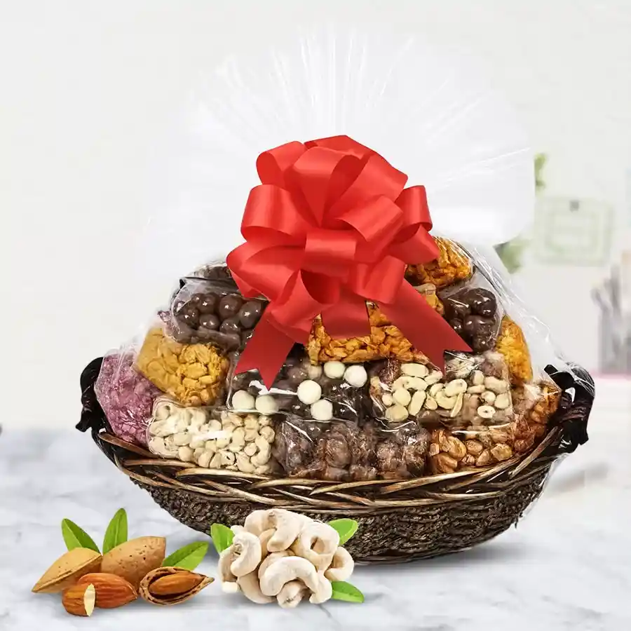 Delicious Assorted Dry Fruits Gift Basket