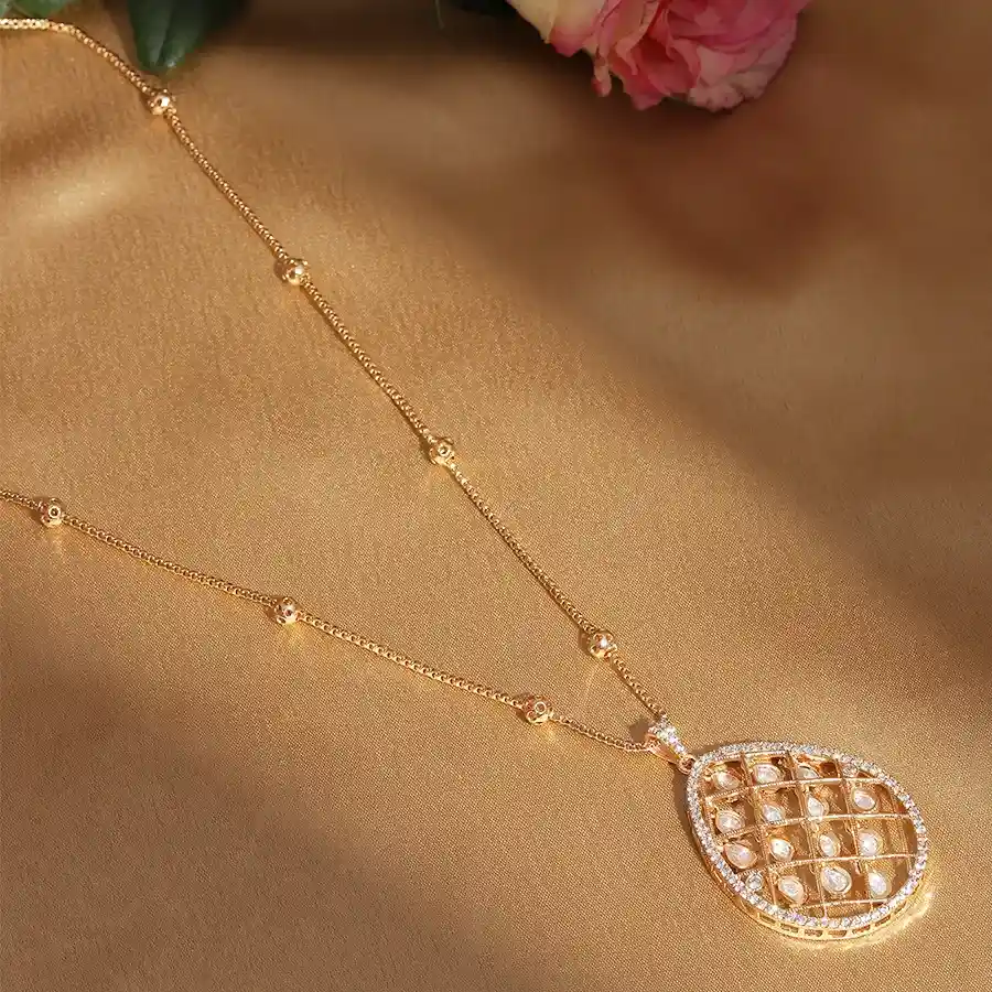 Stunning Kundan Jhallar Long Necklace