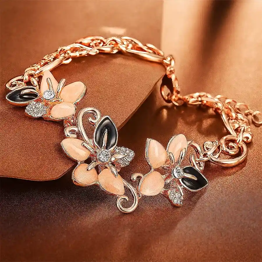 Sophisticated Shine Stylish Rose Gold Bracelet