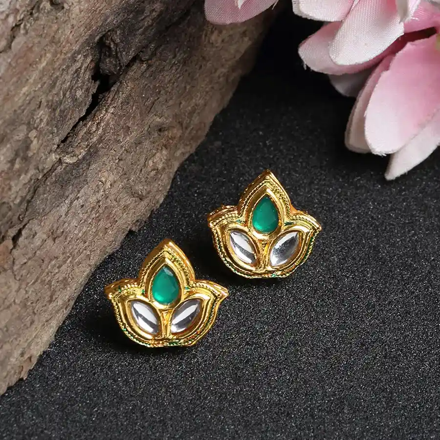 Classic Kundan Studs Charm