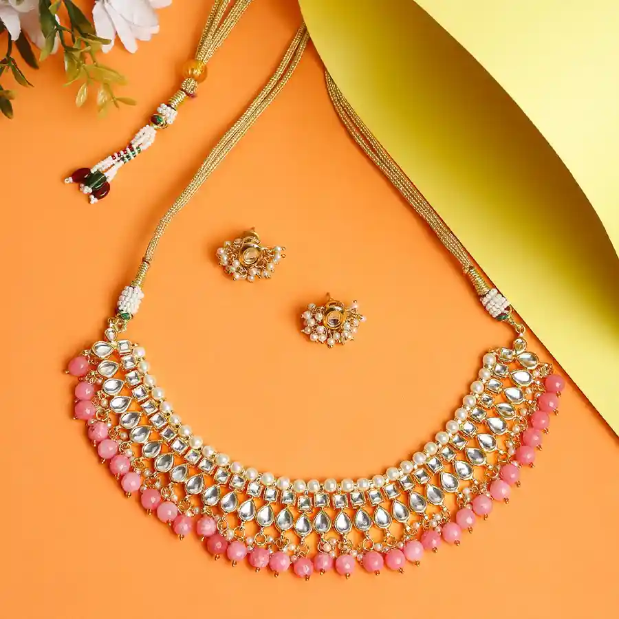 Majestic Kundan Choker with Studs