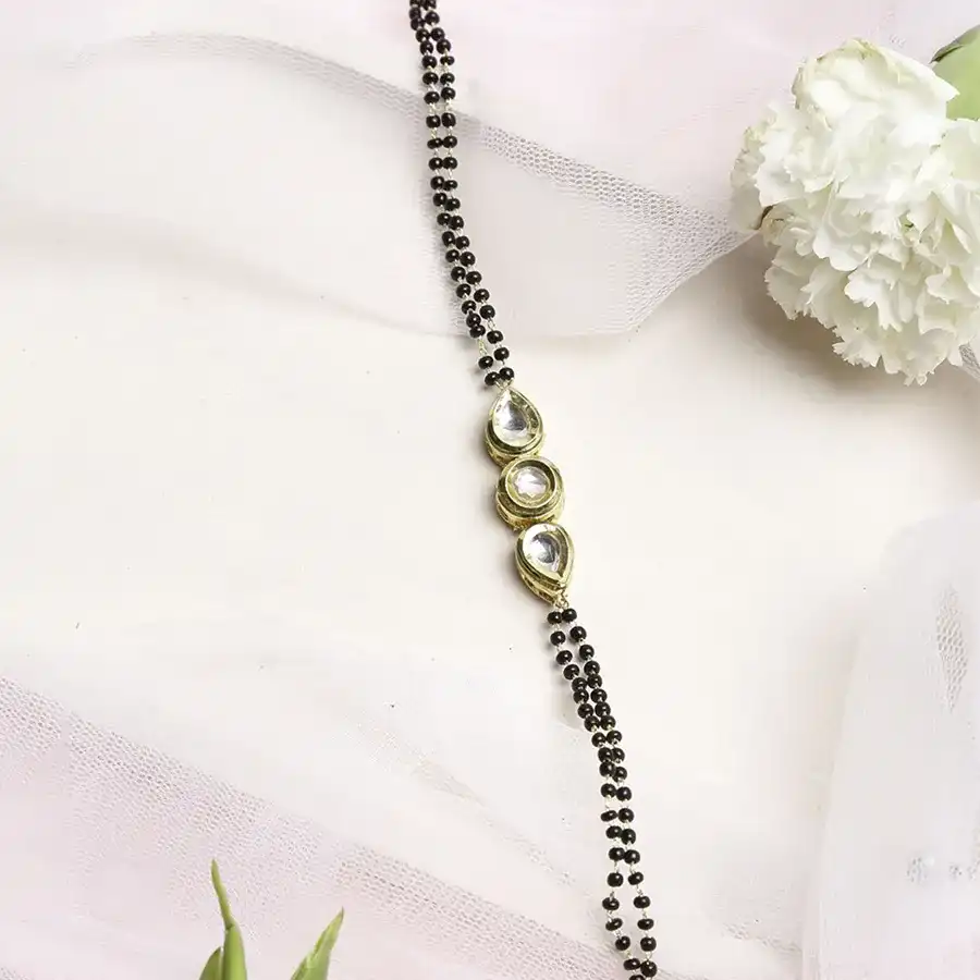Chic Kundan Bracelet Mangalsutra