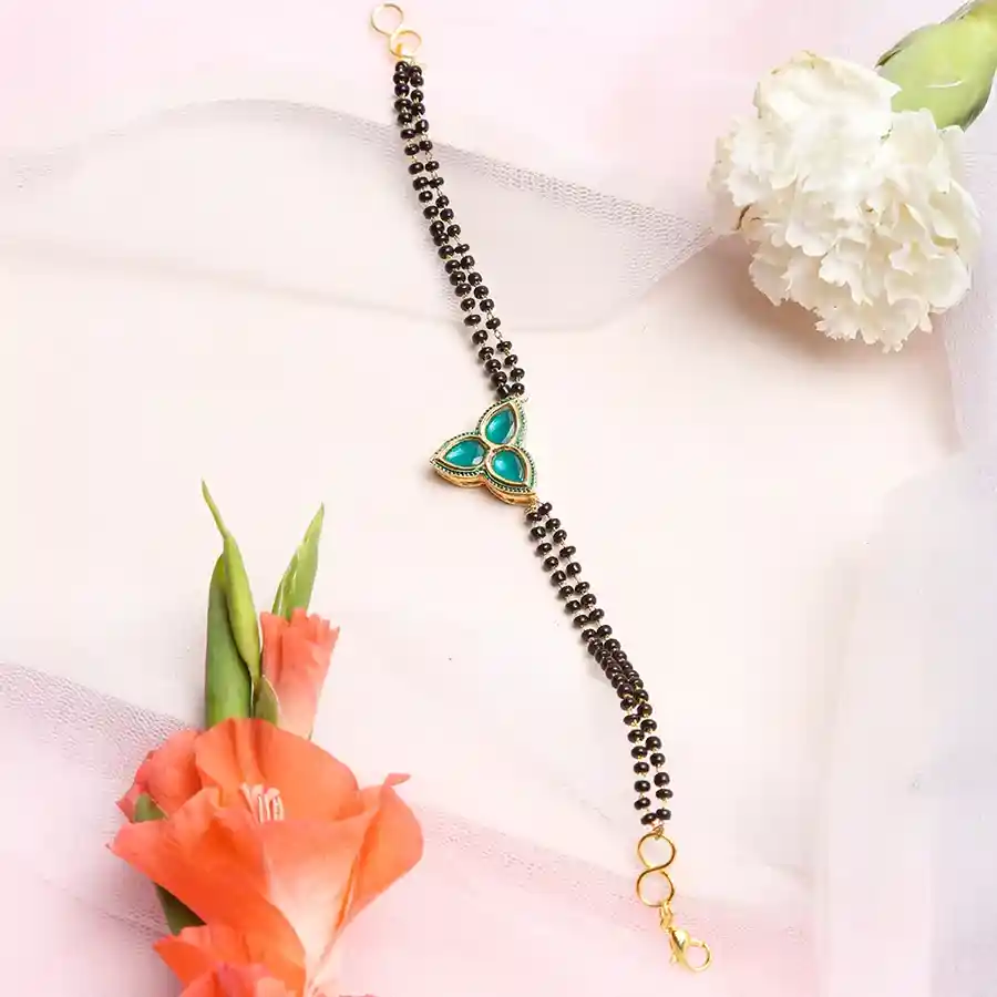 Marvellous Kundan Bracelet Mangalsutra