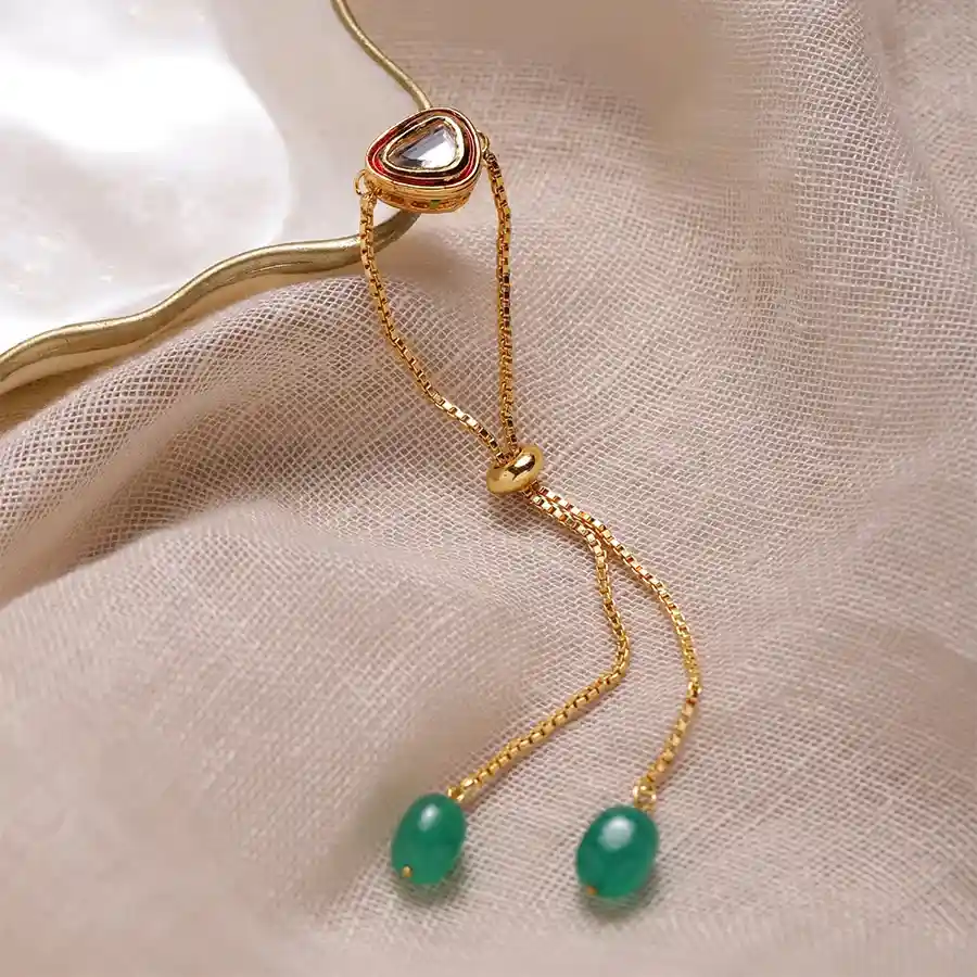 Vibrant Charm Bracelet in Green