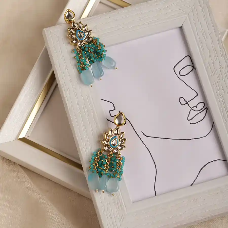 Chic Kundan Jhumkas