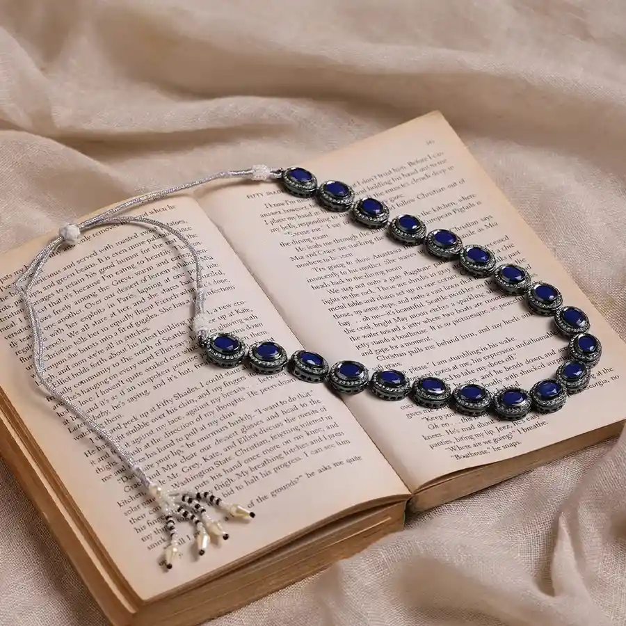 Azure Glam Kundan Choker