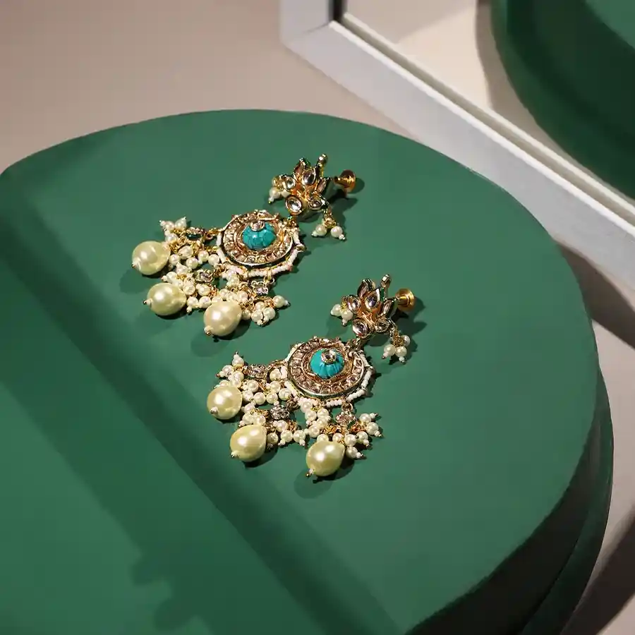 Timeless Kundan Jhumkas