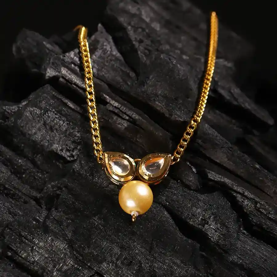 Timeless Gold Plated Kundan Charm