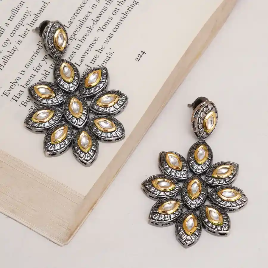 Delicate Blossom Kundan Accessories