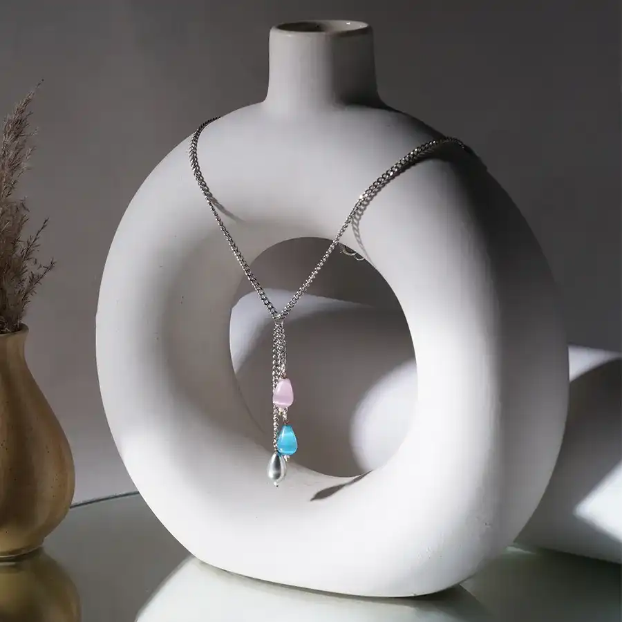 Classic Pearl N Emerald Statement Piece
