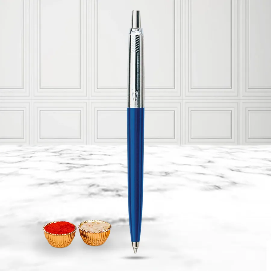 Pen from Parker with free Roli Tilak and Chawal