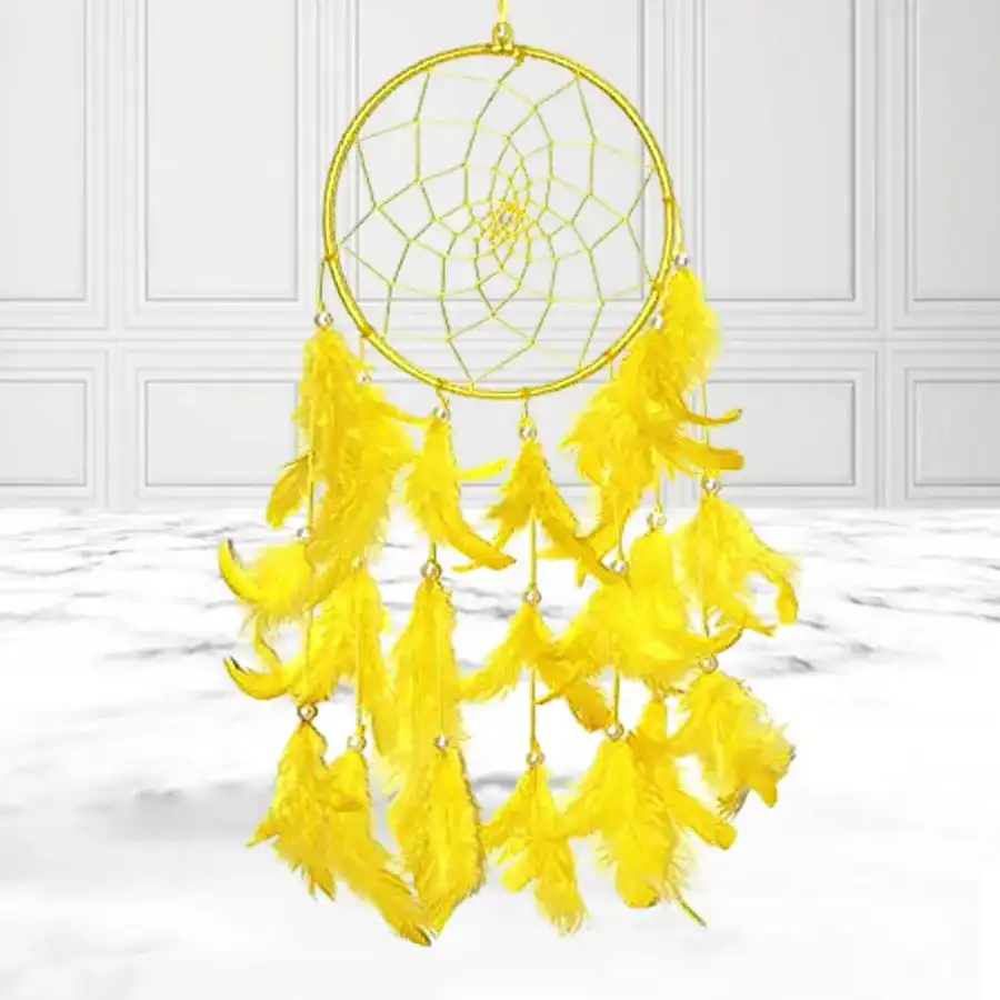 Homemade Beaded Dreamcatcher Feng Shui Showpiece