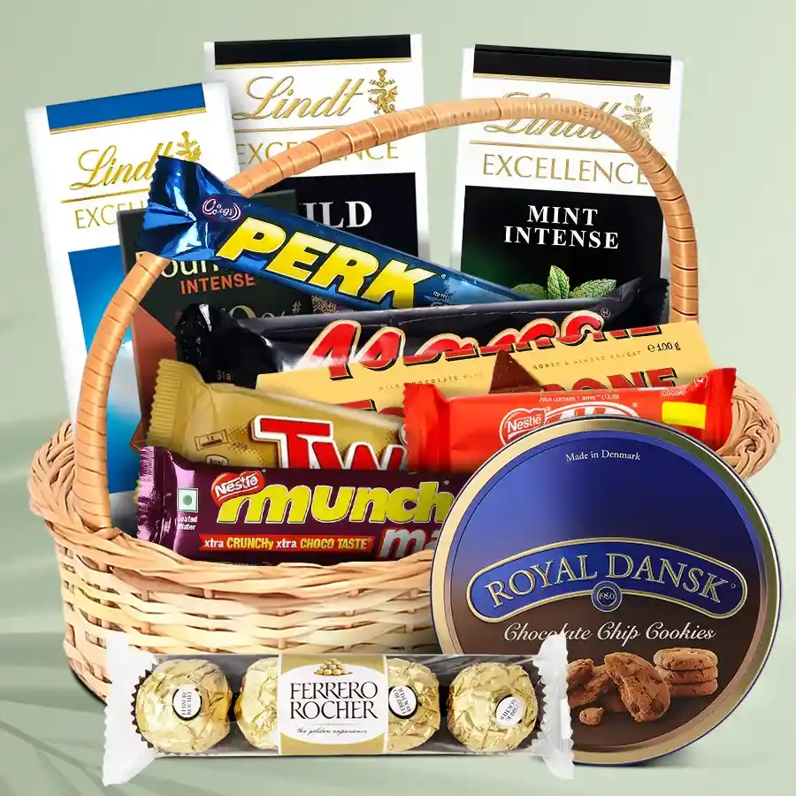 Wonderful Party Special Chocolate Hamper Basket