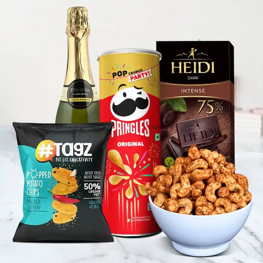 Crunchy Celebration Hamper of Nuts N Snacks