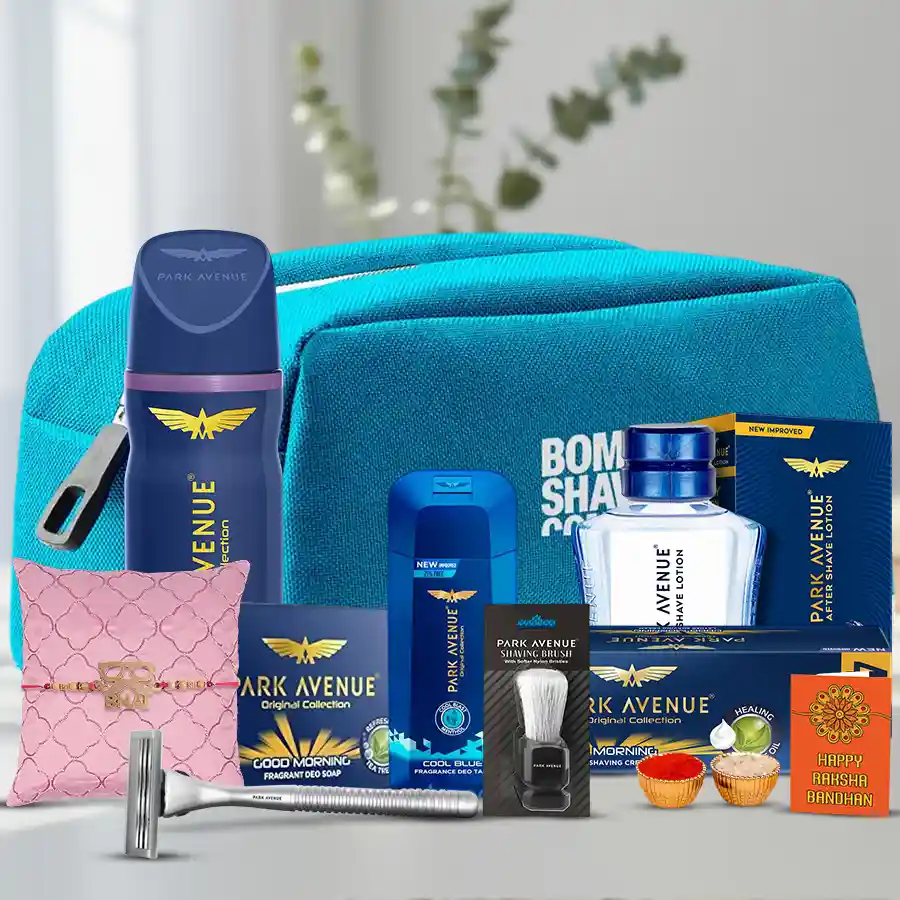 Dashing Bhai Rakhi with Park Avenue Luxury Grooming Kit