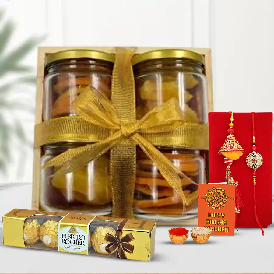 Fantastic Couple Rakhi Dried Fruits Soiree