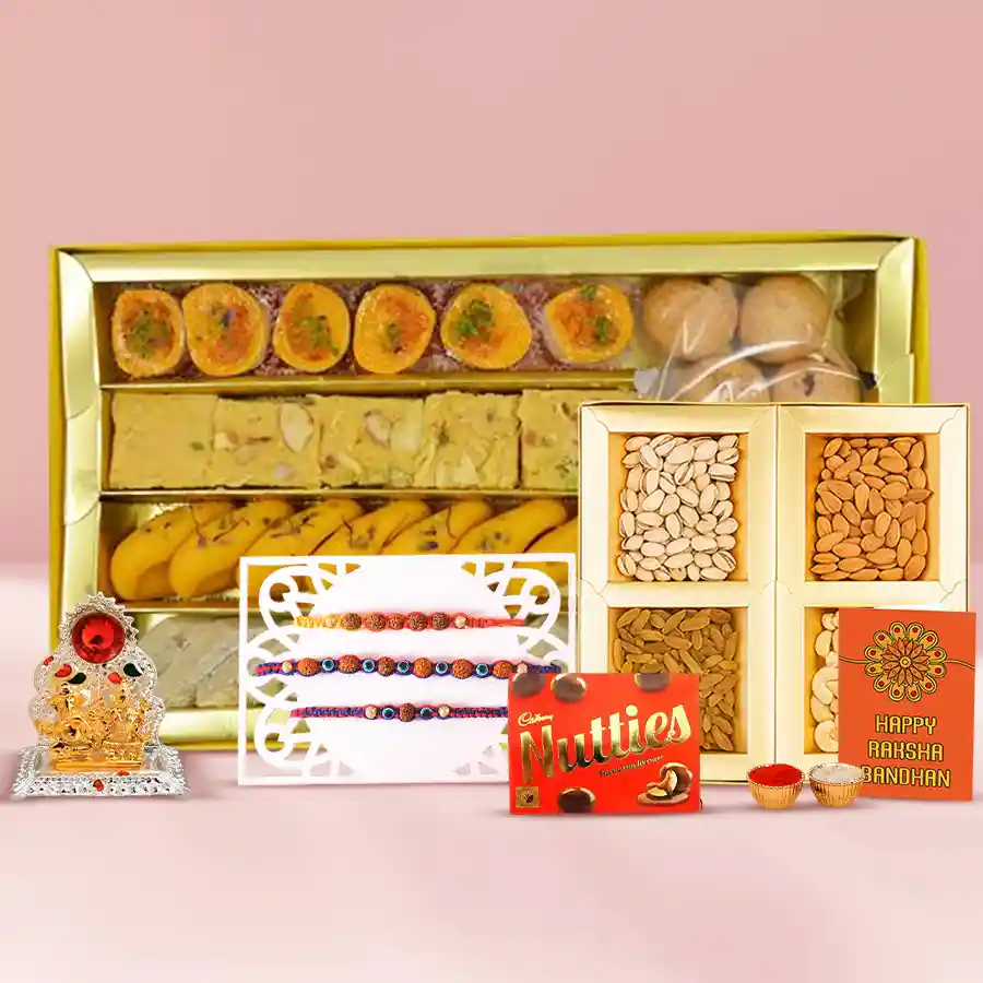 Rudrakhsha Rakhi n Sweets Story