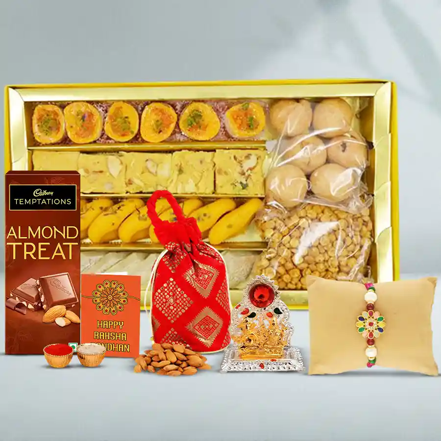 Twin wonder Fancy Rakhi n Sweets