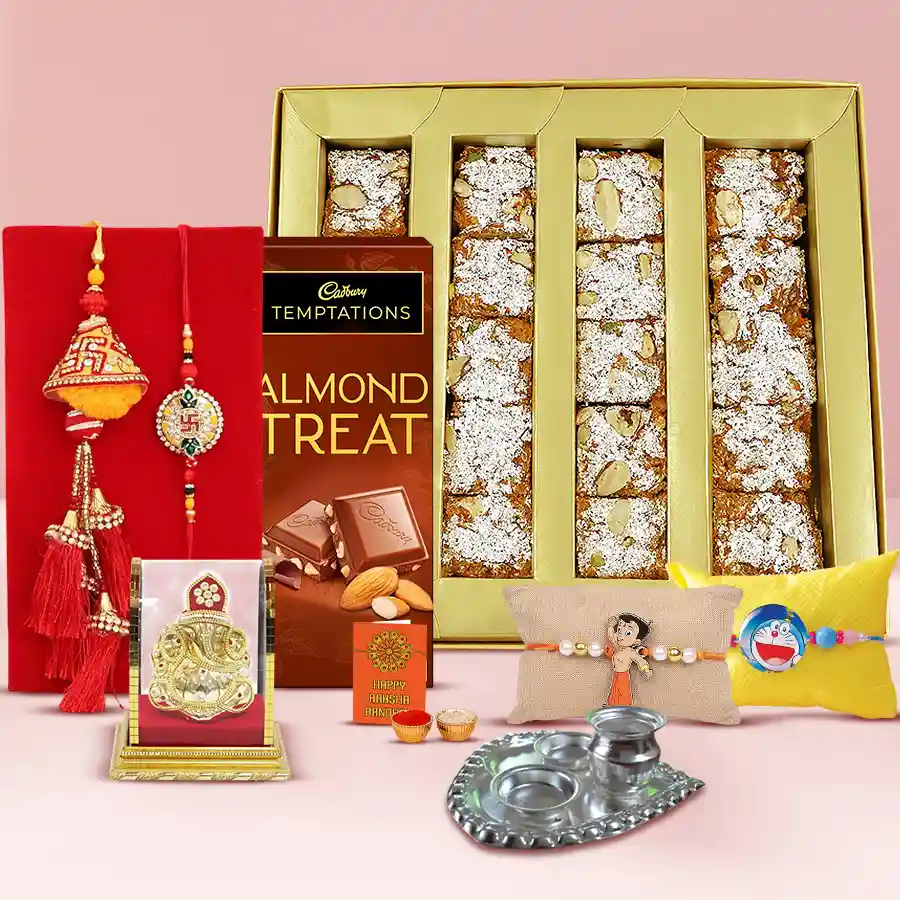 Adorable Family Rakhi n Sweets