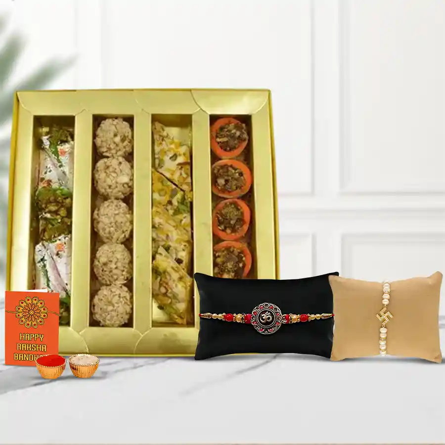 Auspicious Rakhi n Flavoursome Sweets
